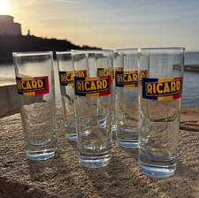 Lot verres tubes ricard - verres,