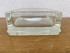Grand Vide-poche cendrier en verre moulé Lumax Le Corbusier Design XXème