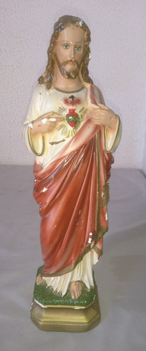 Ancienne grande statue jesus - ancienne,