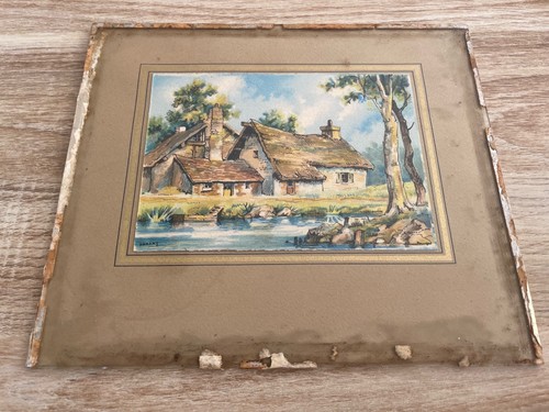 Aquarelle ancienne barday - ancienne,