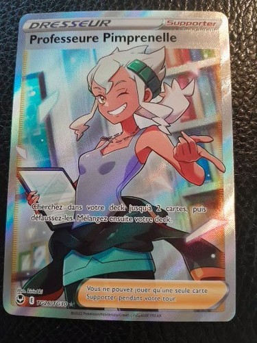 Carte pokémon professeur - carte,