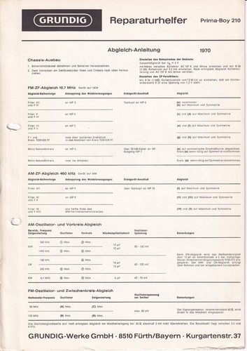 Manuel service pour grundig - manuel,