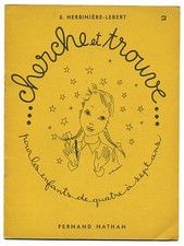 Cherche et trouve cahier N°2 enfants 4 à 7 ans Herbinière - Lebert Nathan 1955