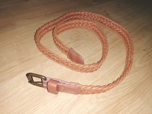 Ceinture marron tressée