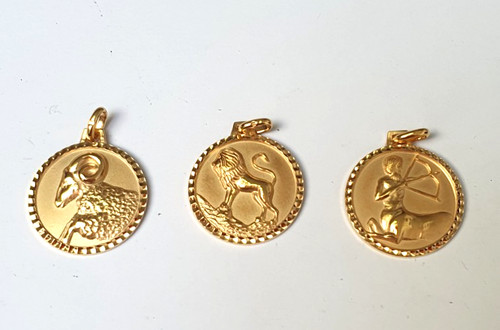 Pendentif zodiaque rond - pendentif,