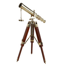 Télescope vintage en laiton