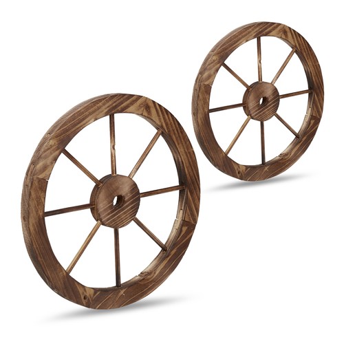 Roues décoratives bois - roues,
