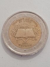 2 euro 2007 Espagne / Spain, 50 Ans du Traité de Rome Très rare. Unique.