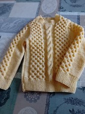 Pull enfant 4-5 ans, jaune