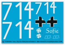 Peddinghaus-Decals 1/6 1585 Panthère 7. Compatible 5. Reg. Ss Div. Viking Oscha