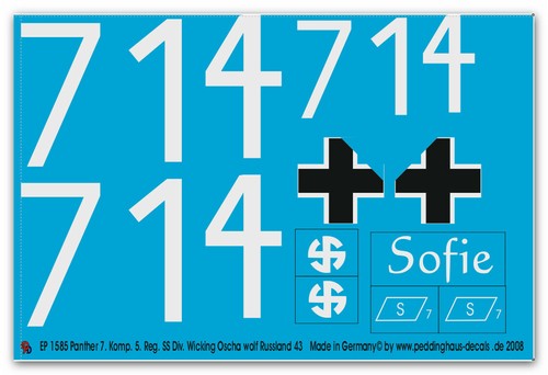Peddinghaus decals 1585 - peddinghaus-decals, 1/6