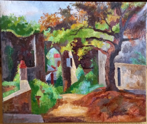 Huile sur toile paysage - toile,
