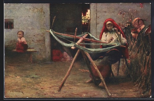 Carte postale jeune femme