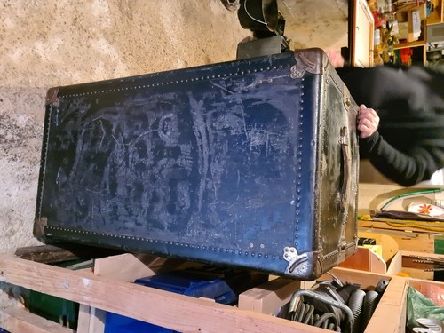 Ancien coffre malle bois - ancien,