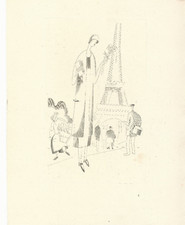 JEAN-ÉMILE LABOUREUR ⟫ EAU-FORTE  ⟫ 1925 (Tour Eiffel Paris)