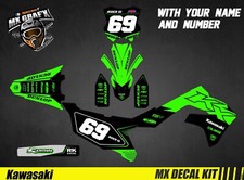 Kit Déco Moto pour / Mx Decal Kit for Kawasaki KXF - Green