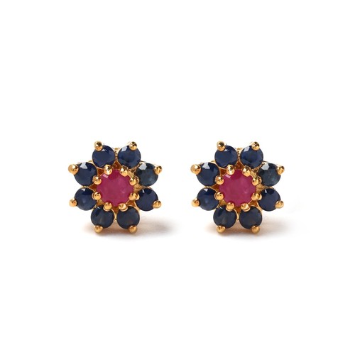 Boucles oreilles saphir - boucles,