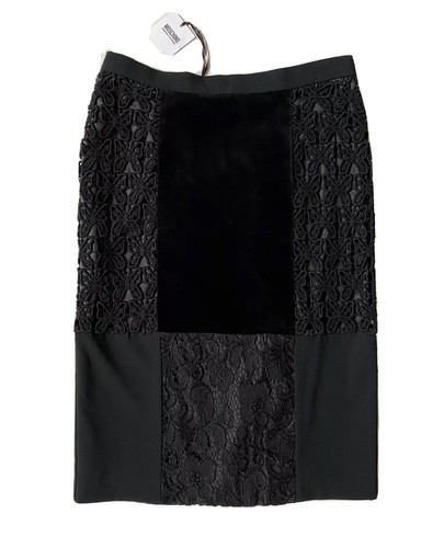 Jupe velours dentelle - velours,
