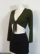 ? Gilet/ Boléro/ Top Kaki - Taille 38/40- Laura Ashley