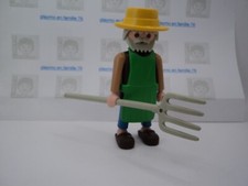 PLAYMOBIL vintage city life country fermier éleveur lapins  set 3751 de 1993