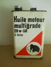 BIDON D'HUILE Mammouth oil can 20w-50 5L magasin