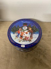 Boîte à biscuit en métal décors noel