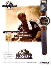 G-SHOCK casio vintage Print Ad! PRO TREK is developed because there is compass