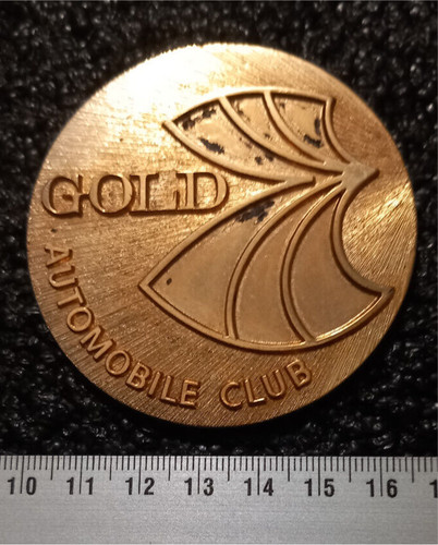 Médaille gold automobile - y-,