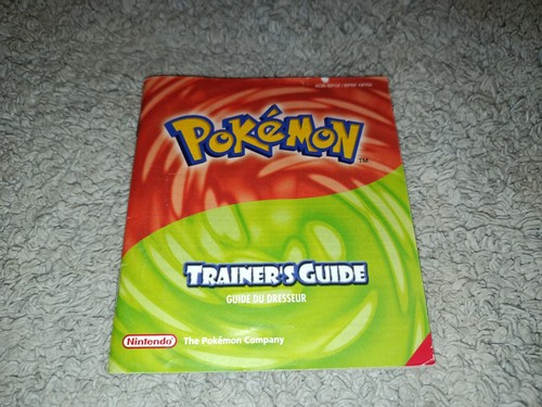 Notice pokemon version rouge - notice,