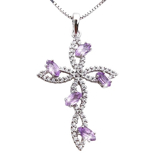Collier argent 925 croix - collier,