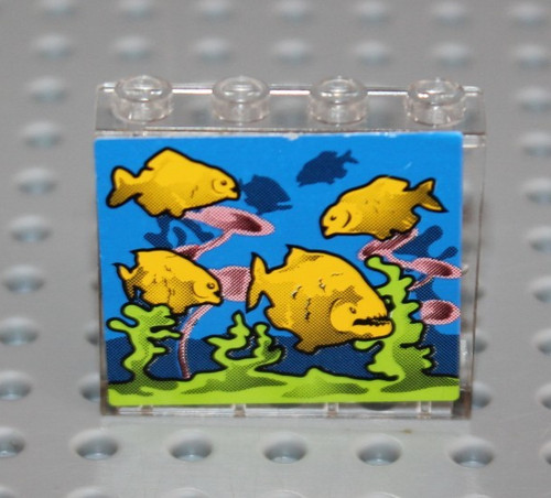 Lego clear panel 1x4x3 - lego,
