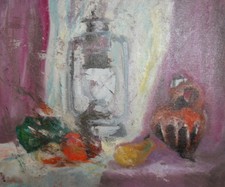 Tableau ancien huile nature