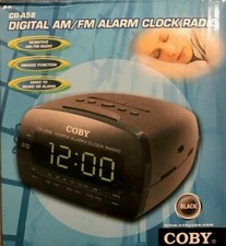 COBY CR-A58 BIG LED Digital AM/FM Alarm Clock Radio-Snooze