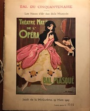 FONTAN LÉO THÉATRE NATIONAL DE L'OPÉRA "LES NOCES D'OR DES BALS MASQUÉS 1925