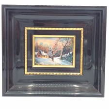 Cadre émaux sur cuivre de