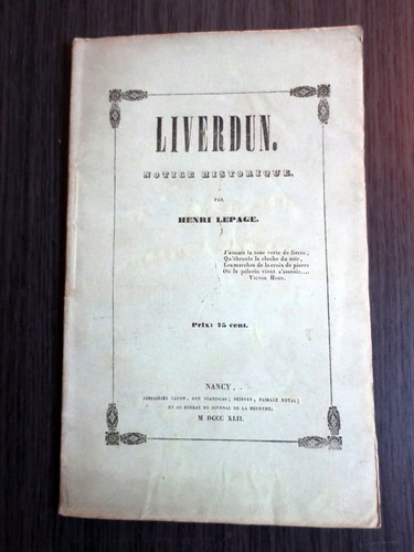 Liverdun notice historique - liverdun,,