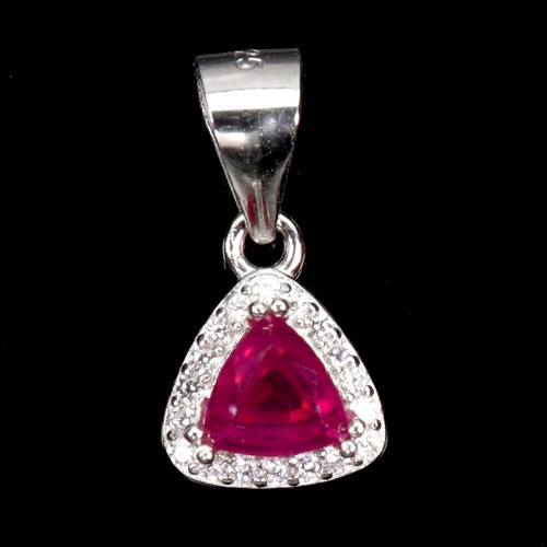 Pendentif trilliant argent - pendentif,