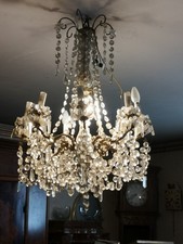 lustre Perles Et Pampilles Style Empire 