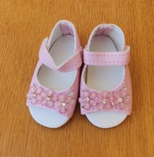 chaussure rose 55mm poupée