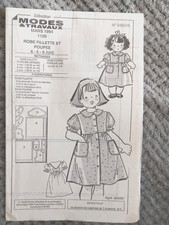 patron poupée modes et travaux NON DECOUPER COMPLET  Mars  1994