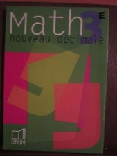 Math 3e nouveau décimale  Belin