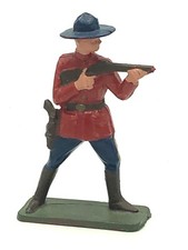 Figurine Starlux: Police Montée Canadienne. Cassée. Western, Far-west