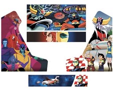 Stickers bartop Goldorak  Filtre anti UV Mat Autocollant borne d'arcade