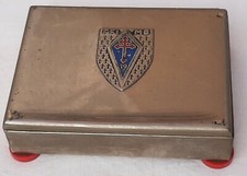 WWII Boite à Cigarettes 19° DI FFI Morbihan Bretagne Allemagne 1945 ORIGINAL BOX