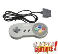Manette Filaire Compatible Super Nintendo SNES SFC Contrôleur Rétro Classique