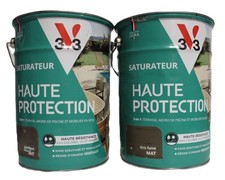 Lot Saturateur V33 Haute Protection "Gris Fumé" mat  2 X 5L