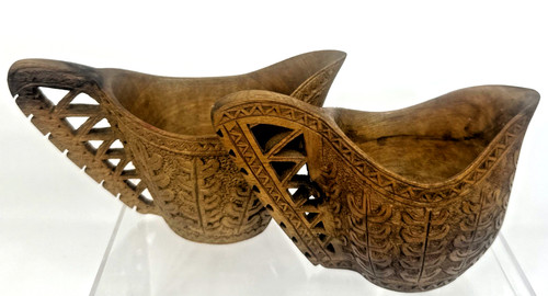 Vintage scandinavian carved - 2,
