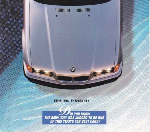 Catalogue brochure bmw 325 - brochure,