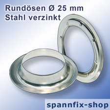 Oeillets Ronds Ø 25 MM Acier
