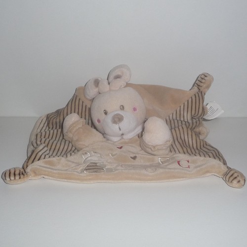 Doudou lapin nicotoy - lapin, marron